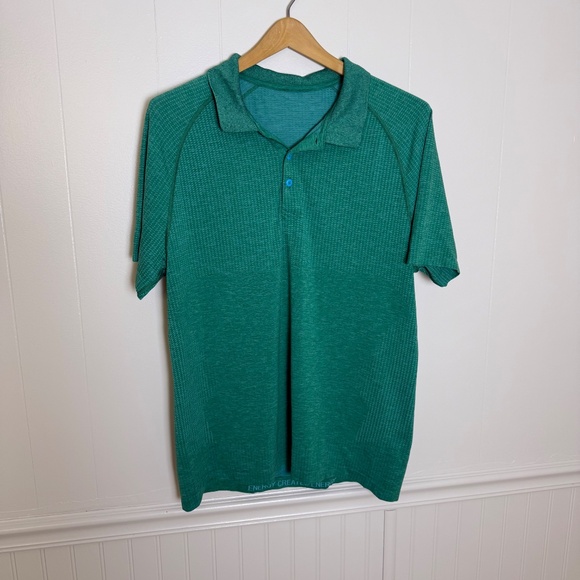 Lululemon Men's Metal Vent Tech Polo Size Large - Picture 2 of 6